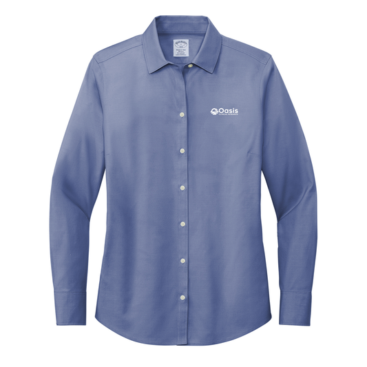 Brooks Brothers® Women’s Wrinkle-Free Stretch Pinpoint Shirt - Oasis