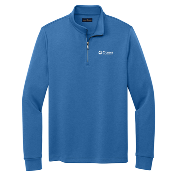 Brooks Brothers® Double-Knit 1/4-Zip - Oasis