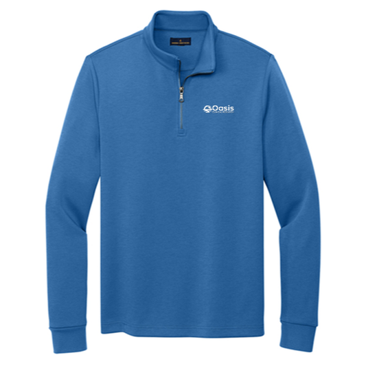 Brooks Brothers® Double-Knit 1/4-Zip - Oasis
