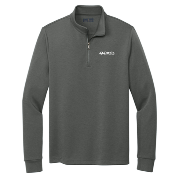 Brooks Brothers® Double-Knit 1/4-Zip - Oasis